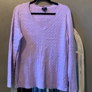 Talbots cotton cable knit sweater